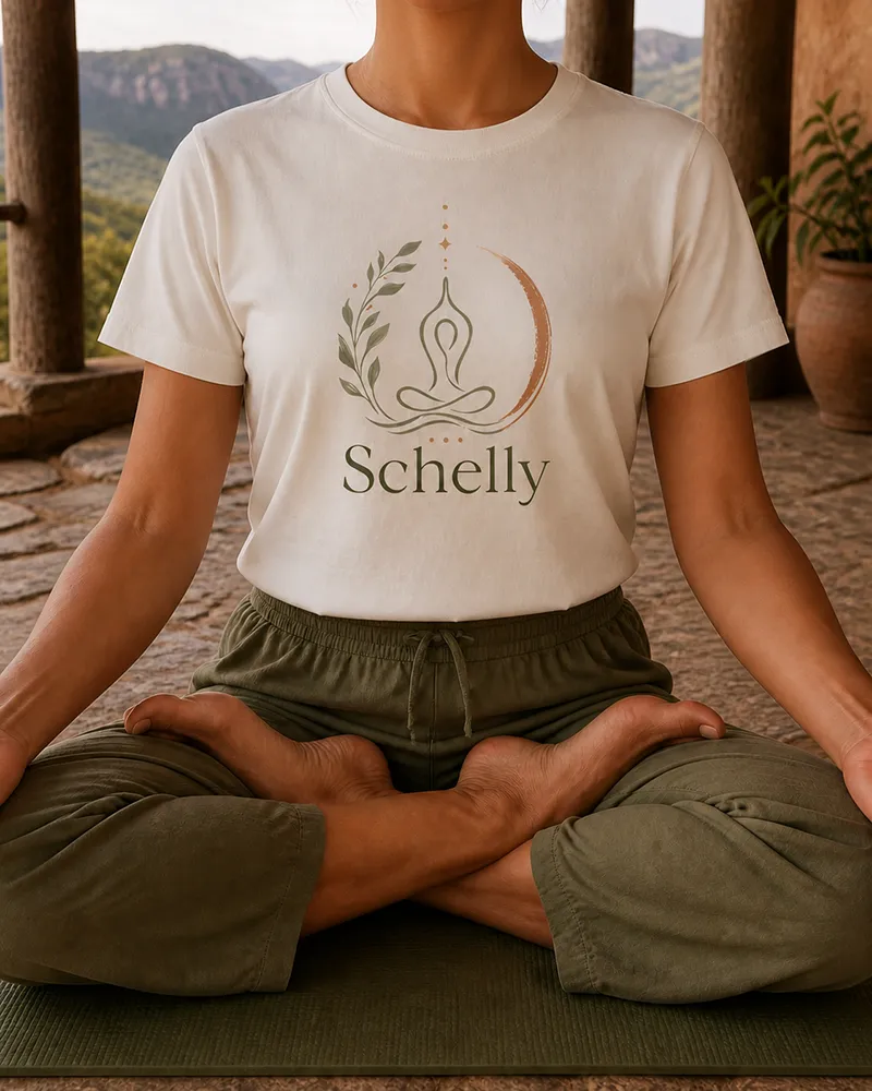 Schelly — Aplicação da marca em camiseta
